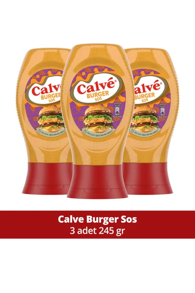 Calve Burger Sos 245 gr x 3 Adet ürün görseli 1