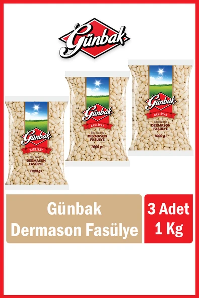 Günbak Dermason Fasülye 1 Kg x 3 Adet ürün görseli 1