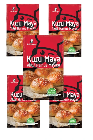 Pakmaya Kuru Hamur Mayası 100 Gr X 5 Adet ürün görseli 1