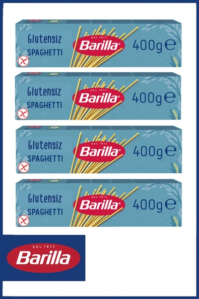 Barilla Glutensiz Spagetti (SPAGHETTİ) Makarna 400 gr X 4 Adet ürün görseli 1