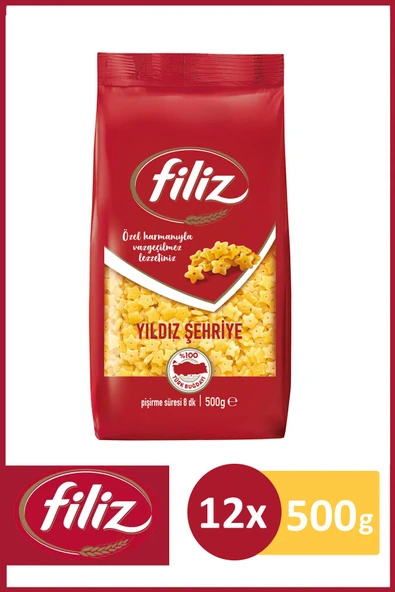 Filiz Yıldız Şehriye 500 gr X 12 Adet ürün görseli 1