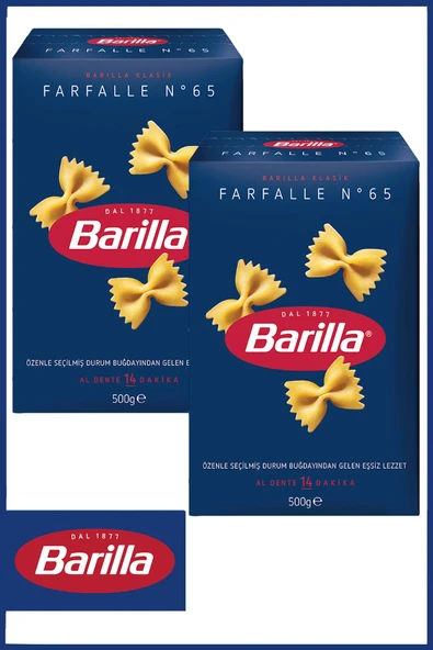 Barilla Farfalle - Mini Kelebek 500 gr X 2 Adet ürün görseli 1