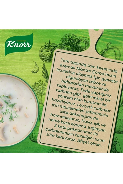 Knorr Kremalı Mantar Çorbası 63 gr x 6 Adet - Resim 5