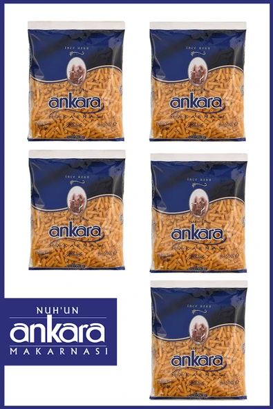 Nuh'un Ankara İnce Uzun Makarna 500 gr x 5 Adet ürün görseli 1