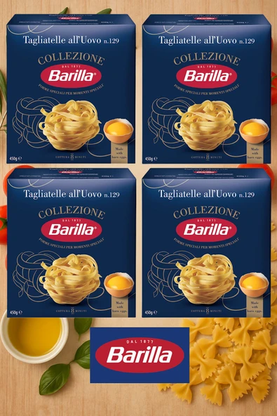 Barilla Tagliatelle Makarna 450 g x 4 adet ürün görseli 1