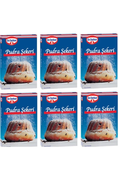 Dr. Oetker Pudra Şekeri 250 gr x 6 Adet ürün görseli 1