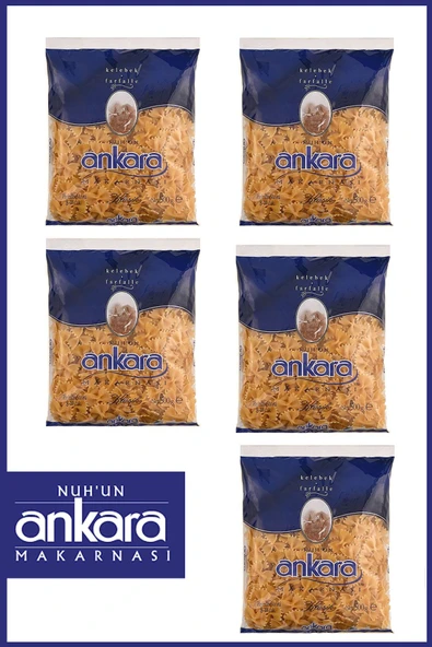 Nuh'un Ankara Kelebek Makarna 500 gr x 5 Adet ürün görseli 1