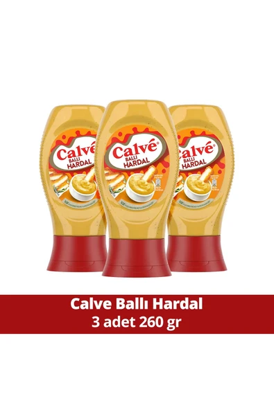 Calve Sos Ballı Hardal 260 gr X3 Adet ürün görseli 1