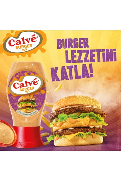 Calve Burger Sos 245 gr x 3 Adet - Resim 3