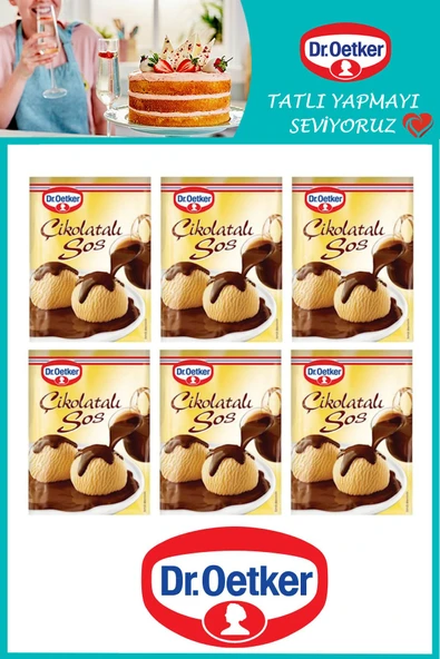 Dr. Oetker Çikolatalı Tatlı Sos 123 gr x 6 Adet ürün görseli 1