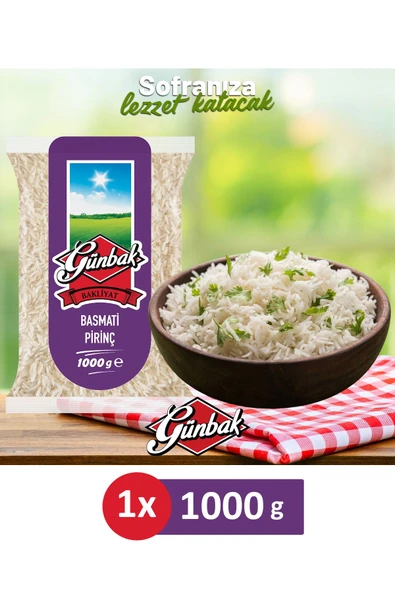 Günbak Basmati Pirinç 1 kg ürün görseli 1