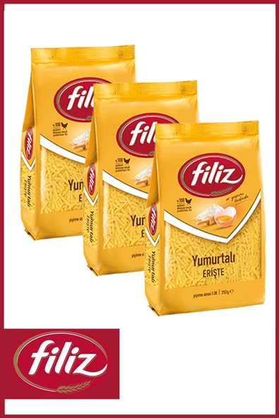 Filiz Yumurtalı Erişte Makarna 350 Gr. X 3 Adet ürün görseli 1