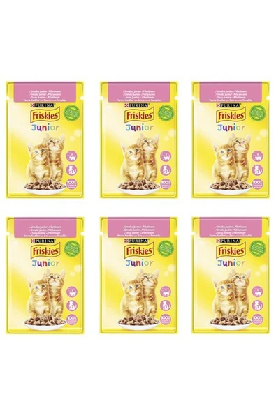 Friskies Tavuklu Soslu Yaş Yavru Kedi Maması 85 G X 6 Adet ürün görseli 1