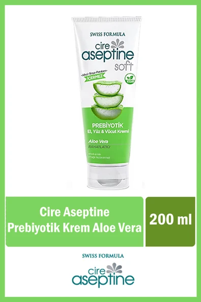 Cire Aseptine El Yüz ve Vücut Kremi 200 ml Prebiyotik Aloe Vera ürün görseli 1