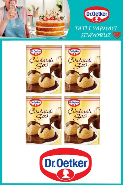 Dr. Oetker Çikolatalı Tatlı Sos 123 gr x 4 Adet - Resim 2