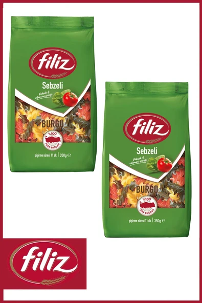 Filiz Sebzeli Burgu Makarna 350 Gr. X 2 Adet ürün görseli 1