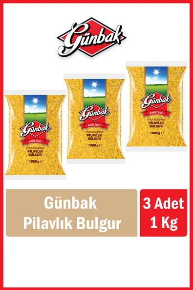 Günbak Pilavlık Bulgur 1 Kg x 3 Adet ürün görseli 1