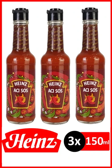 Heinz Acı Sos 150 ml x 3 Adet ürün görseli 1