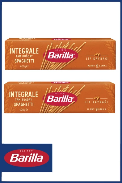 Barilla Tam Buğday Spagetti (Integrale Spaghetti) Makarna No.5 400 gr x 2 Adet ürün görseli 1