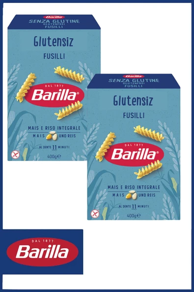 Barilla Glutensiz Burgu (FUSİLLİ) Makarna 400 gr X 2 Adet ürün görseli 1