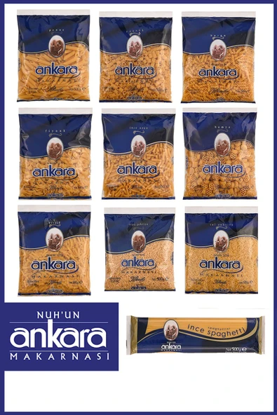Nuh'un Ankara Ekonomik Makarna Sepeti 500 gr x 10 Adet ürün görseli 1