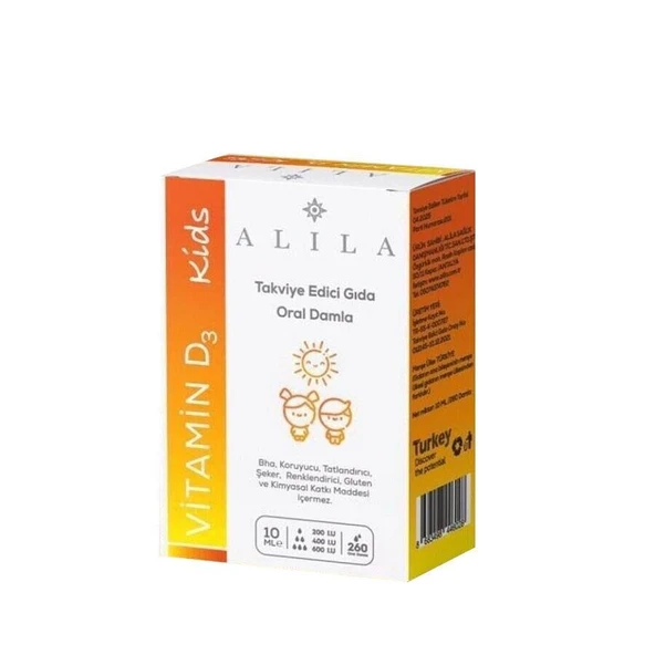 Alila Vitamin D3 Kids Damla 10 ml ürün görseli 1