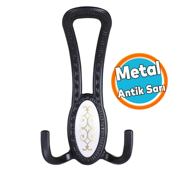 Metal Portmanto Vestiyer Duvar Dolap Elbise Mobilya Kapı Askısı Askılığı Askılık Mat Siyah ürün görseli 1