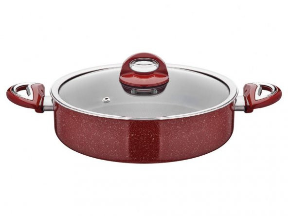 Taç Granit Teflon Basık Tencere 32 Cm ürün görseli 1