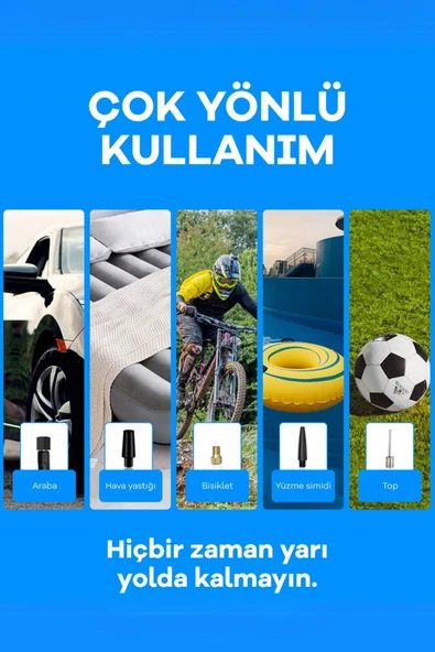 Taşınabilir Şarjlı Hava Pompası - Resim 2