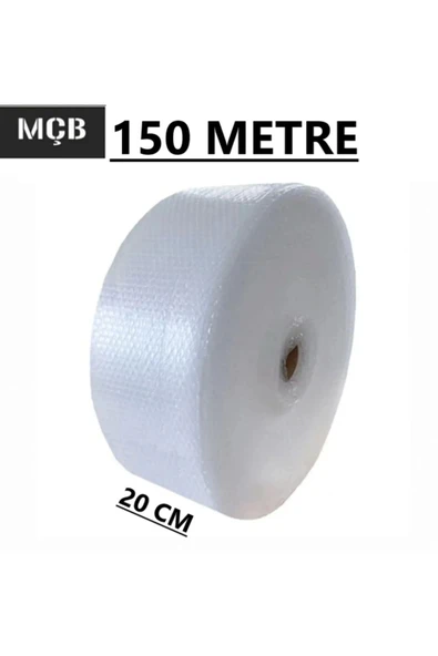Balonlu Naylon 150 METRE X 20 CM Ambalaj Taşınma Naylonu 35 Gr Patpat Pıtpıt ürün görseli 1