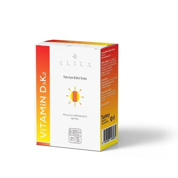 Alila Vitamin D3K2 20 ml ürün görseli 1