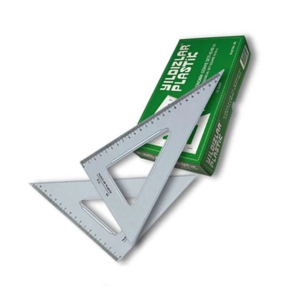 Gönye 45 60 Plastik 2 Li Takım 32 cm Yıldızlar Gönye Takımı 1 Paket Büyük Boy ürün görseli 1