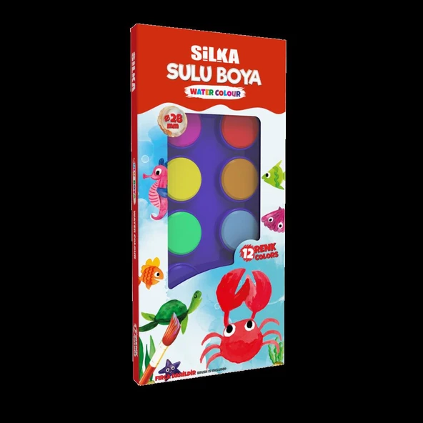 SILKA SULUBOYA 12 RENK 28mm ART.411 ürün görseli 1