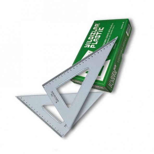 Gönye 45 60 Plastik 2 Li Takım 26 cm Yıldızlar Gönye Takımı 1 Paket Orta Boy ürün görseli 1