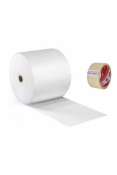 Balonlu Ambalaj Naylonu 50 Cm X 50 Metre Patpat Havalı Naylon Balonlu Naylon (KOLİ BANDI HEDİYELİ) ürün görseli 1
