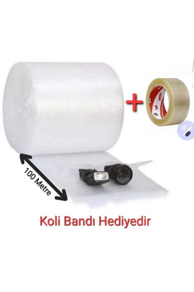 30CM X100 Metre Balonlu Ambalaj Naylonu Ambalaj Taşınma Naylonu Patpat Pıtpıt 40gr KOLİ BANDI HEDİYE ürün görseli 1