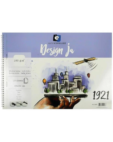 Alex Schoeller Design Ja Teknik Çizim Defteri 35x50 ALX0687 ürün görseli 1