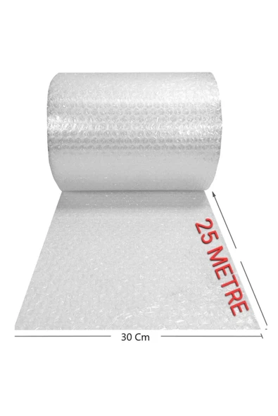 Balonlu Naylon 30 Cm X 25 Metre Patpat Havalı Ambalaj Naylonu Pıt Pıt Rulo Sarım ürün görseli 1