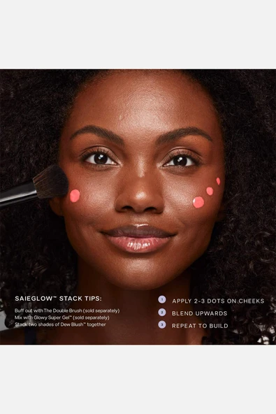 Saie Dew Blush Likit Allık Popy 12ML - Resim 7
