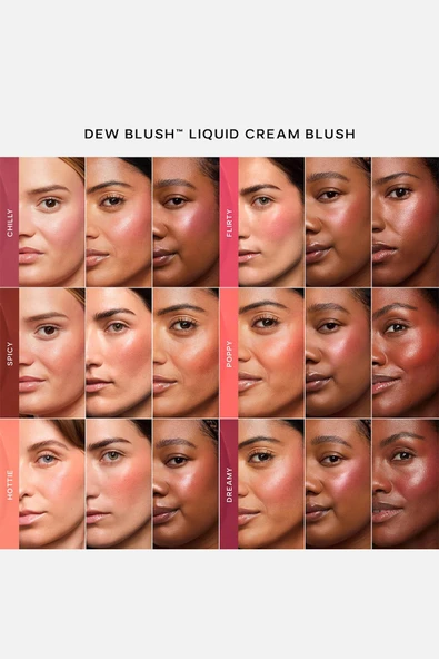 Saie Dew Blush Likit Allık Popy 12ML - Resim 5