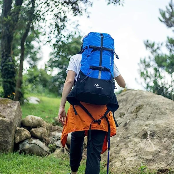 Mobihome Hiking 35 Litre Unisex Mavi Outdoor/Kamp Sırt Çantası - MBHK004 ürün görseli 1