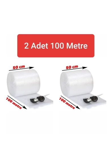 2 Adet Balonlu Naylon 50cm X 100m Ambalaj Naylonu Patpat Pıt Pıt 40 Gr ürün görseli 1