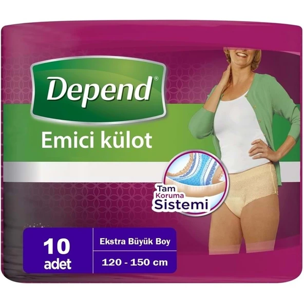 Depend Emici Külot Lohusa Pedi  XL - Extra Büyük - Extra Large Kadın (10 Adet) Tekli Pk ürün görseli 1