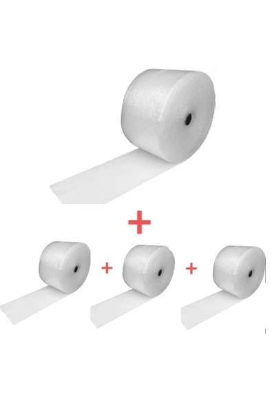 4 Adet Balonlu Naylon 30 Cm X 50 Metre Pat Pat Havalı Naylon Balonlu Naylon Pıtpıt Patpat ürün görseli 1