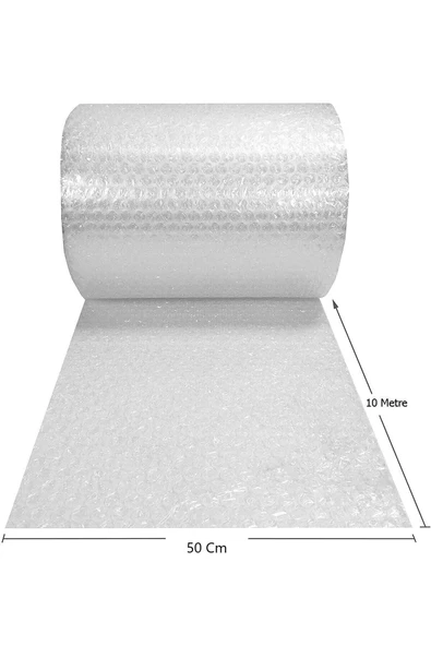 Balonlu Ambalaj Naylonu Pat Pat Havalı Naylon Balonlu Naylon 50 Cm X 10 Metre Pıtpıt Patpat ürün görseli 1