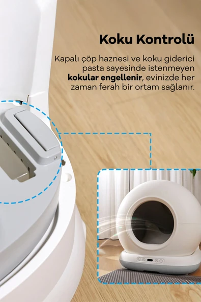 Akıllı Otomatik Kedi Tuvaleti - Resim 5