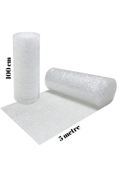 Balonlu Ambalaj Naylonu 100 Cm X 5 Metre 40 Gram Patpat Havalı Ambalaj Naylonu Rulo Sarım ürün görseli 1