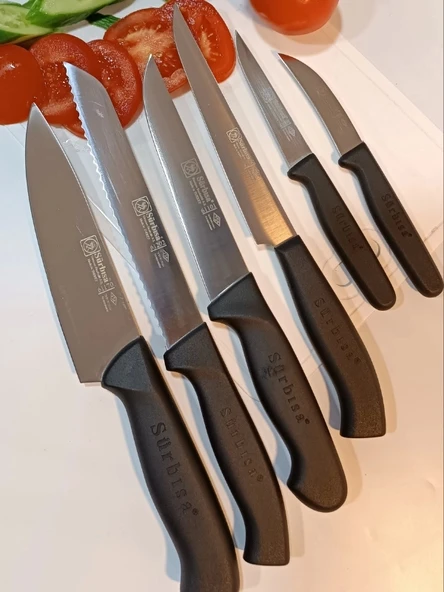 Sürbisa Sürmene Sürbısa 61170 / 202 Şef Bıçak Seti Siyah ürün görseli 1