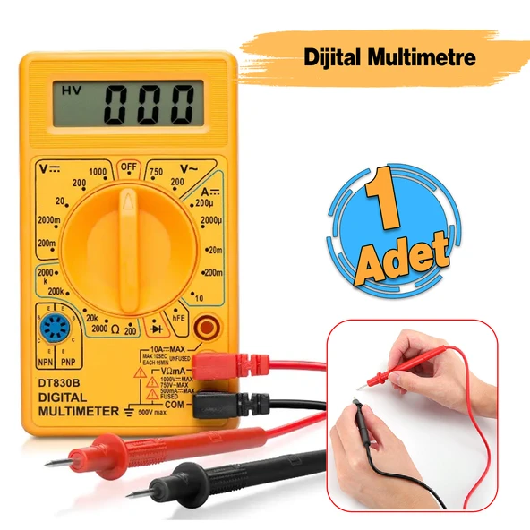 Dijital Multimeter Pens Amper Metre Dijital Pensampermetre Voltaj Dc Alternatif Akım Ölçme Ölçüm ürün görseli 1
