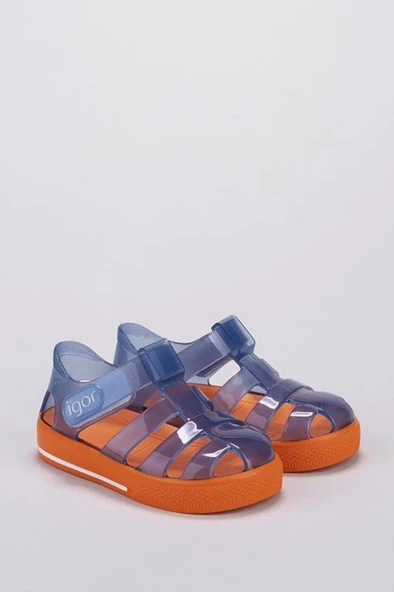 İgor S10270-016 STAR BICOLOR Unisex Çocuk Sandalet Laci Turuncu 18-30 ürün görseli 1